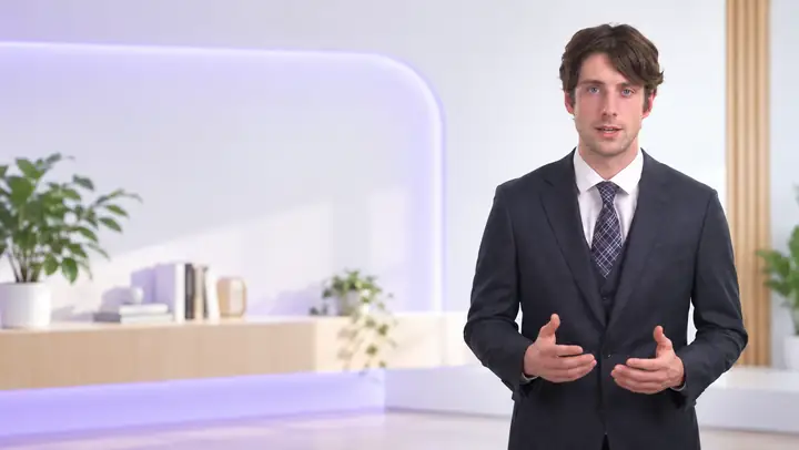 A business video template introducing a risk assessment topic.